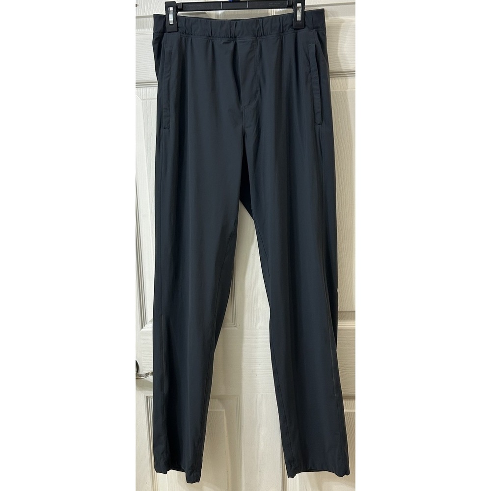 Lululemon Athletica Men's MED Straight Leg Dark Gray Drawstring Pants *EUC*